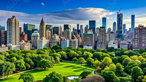 Cityscape with Park.