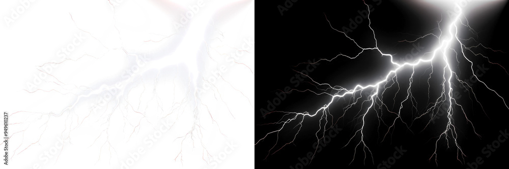 Fototapeta premium PNG Electricity energy thunderstorm power strike