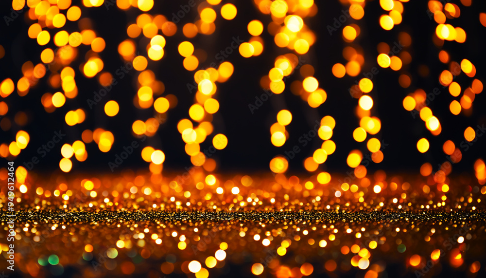 Abstract, blurred image. Bokeh effect with softly glowing fairy lights in classic Christmas colors. Abstract, blurred image. Bokeh effect with softly glowing fairy lights in classic Christmas colors.