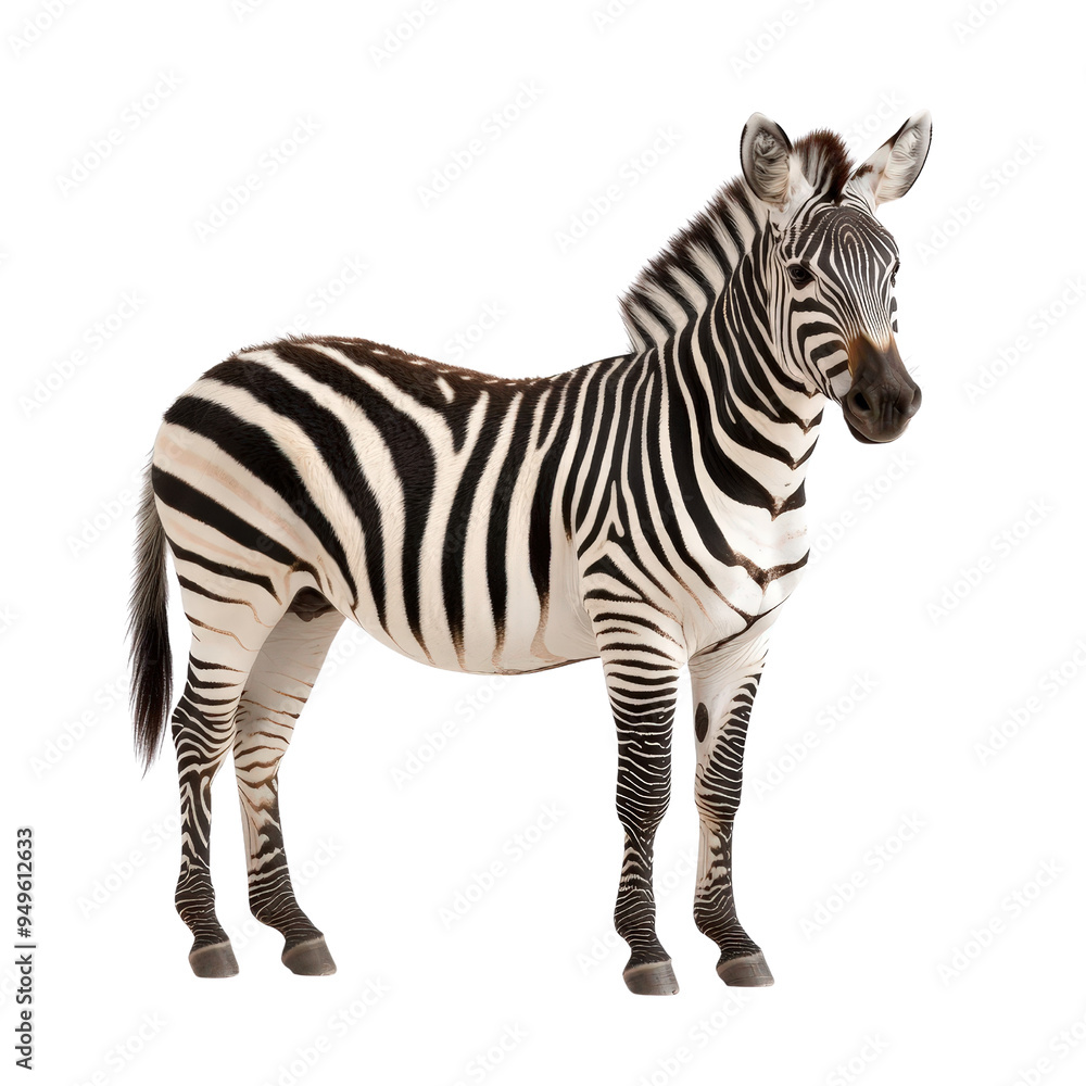 Zebra isolated on a white background as transparent Zebra isolated on a white background as transparent