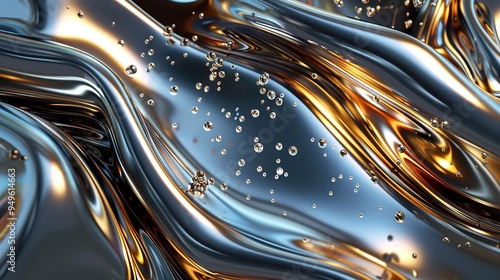 liquid metallic texture wallpaper