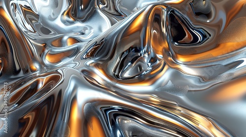 liquid metallic texture wallpaper