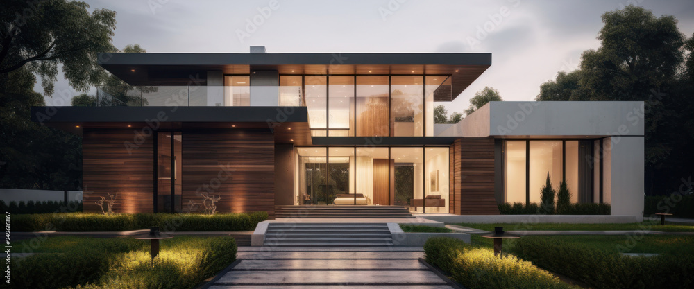 Modern luxury home exterior design Modern luxury home exterior design