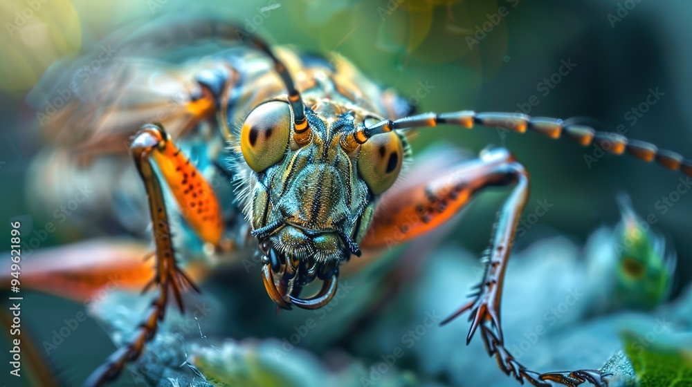 Fototapeta premium Detailed insect macro wallpaper