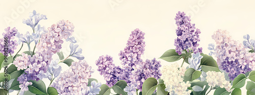 Floral Harmony with Lilacs