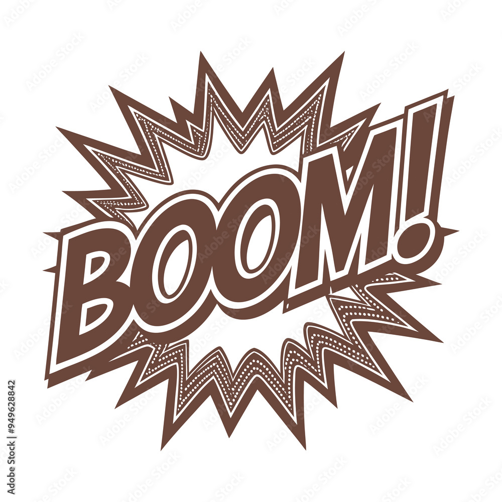Fototapeta premium Vector Boom Lettering Template