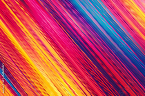 Colorful stripe abstract background. Motion effect. Colored fiber texture backdrop and banner. Multi color gradient pattern and textured wallpaper. Graphic resource template.