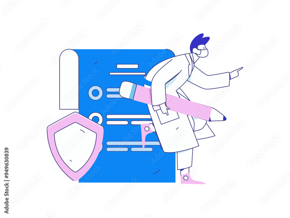Medical characters fighting the epidemic flat vector concept operation hand drawn illustration
Medical characters fighting the epidemic flat vector concept operation hand drawn illustration