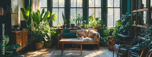 Vintage Greenery Living Space