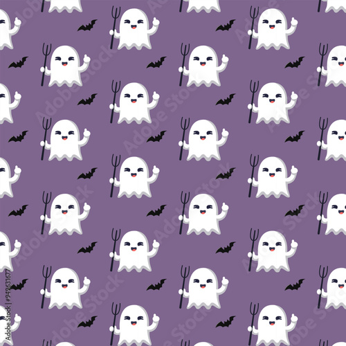 Patterns with Cute Ghosts