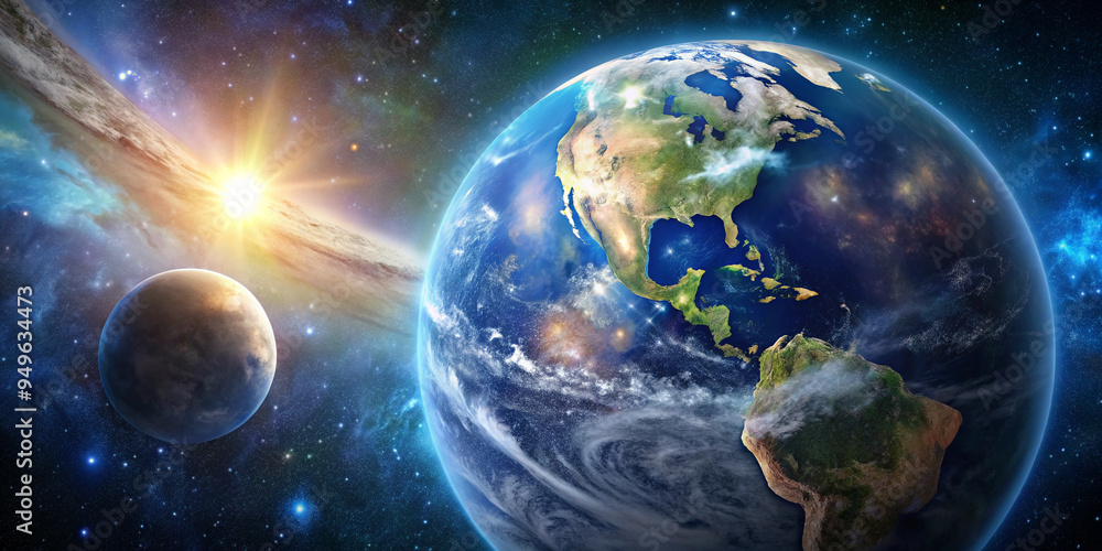 Obraz premium Planet Earth in Space