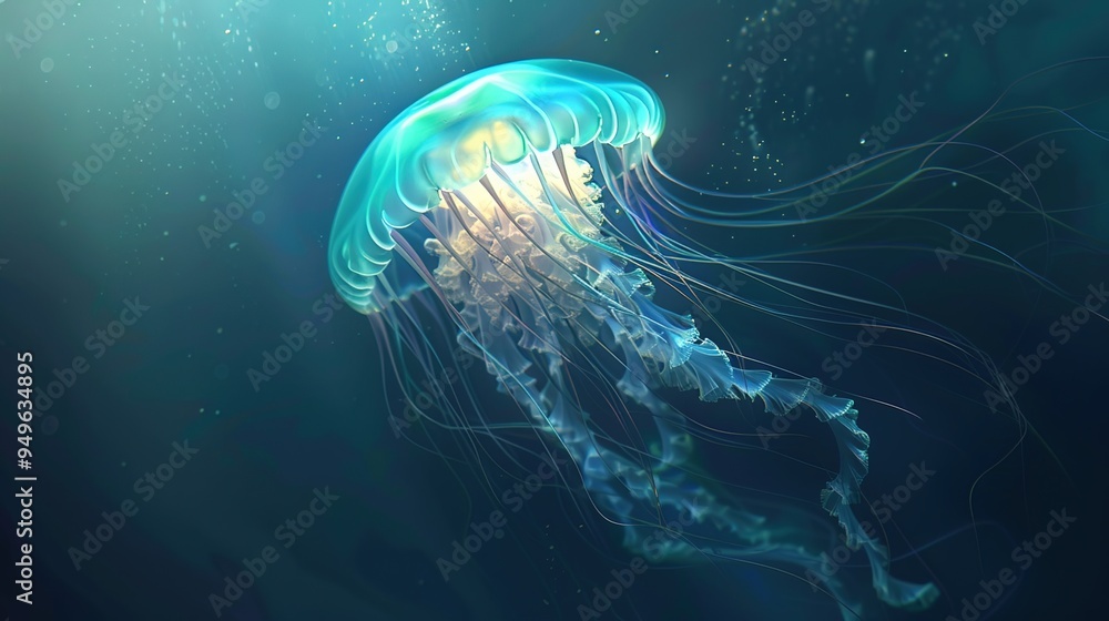 Glowing jellyfish wallpaper Glowing jellyfish wallpaper