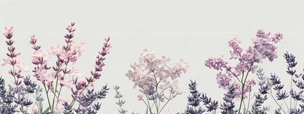 Lilac and Lavender Botanical Duo Lilac and Lavender Botanical Duo