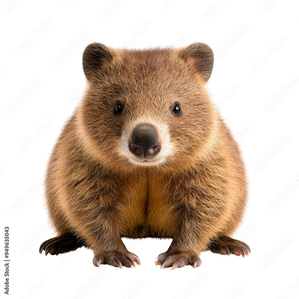 Wombat solated on a white background as transparent Wombat solated on a white background as transparent