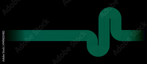 Linear Line art background design concept. 