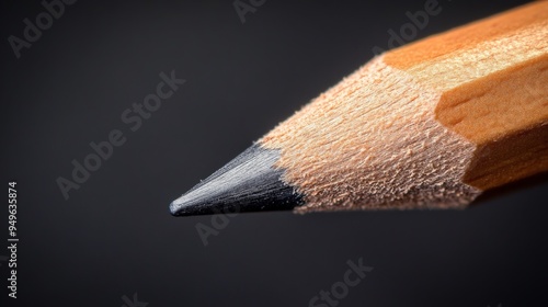 Close-up of a Sharpened Pencil.