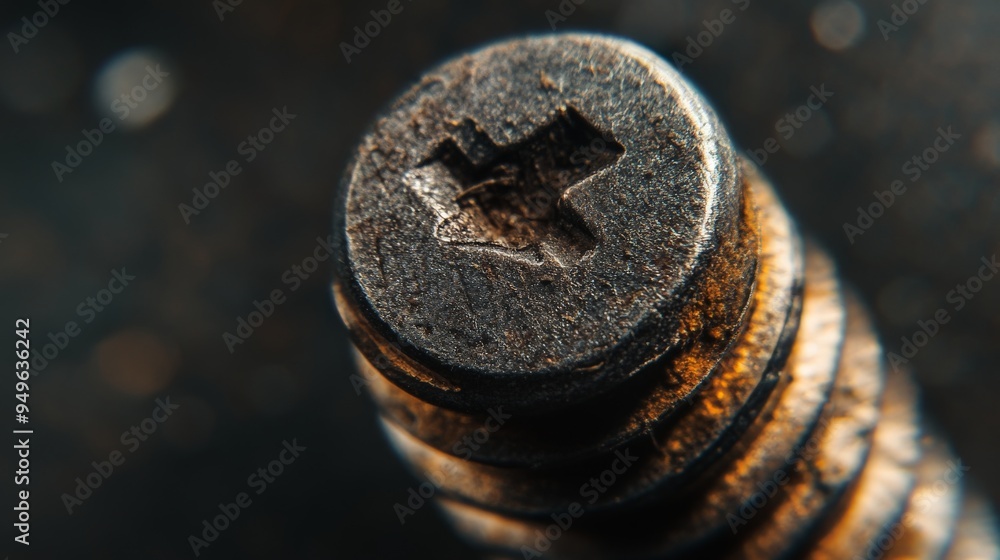 Close-up of a Screw.