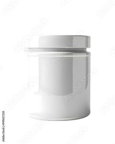 Wallpaper Mural Blank white aspirin jar for pills mock up isolated on transparent background Torontodigital.ca