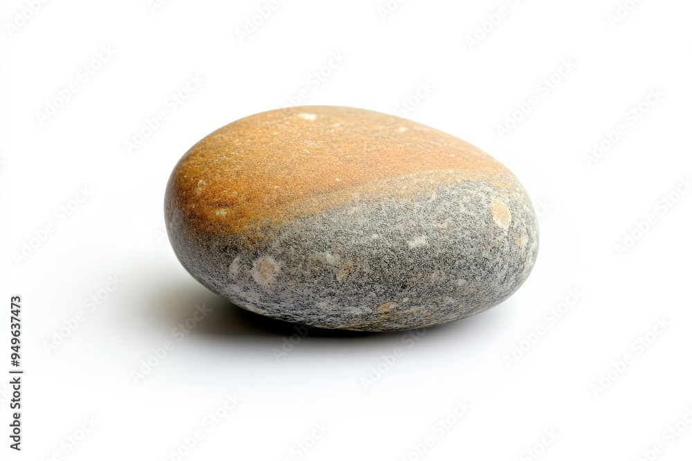 A smooth, rounded stone with a blend of earthy colors and textures. A smooth, rounded stone with a blend of earthy colors and textures.