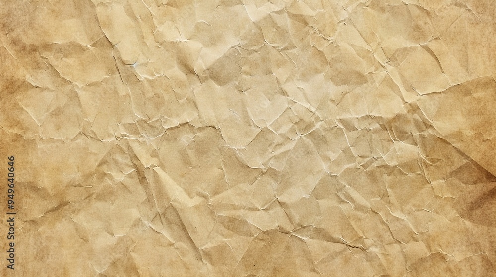 Crumpled paper background. Crumpled brown paper sheet Crumpled paper background. Crumpled brown paper sheet