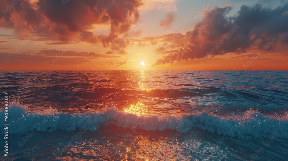 sunset over the sea wallpaper sunset over the sea wallpaper