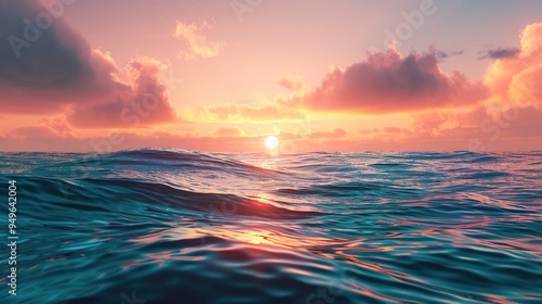 sunset over the sea wallpaper