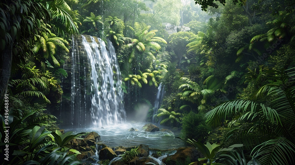 Tropical waterfall wallpaper Tropical waterfall wallpaper
