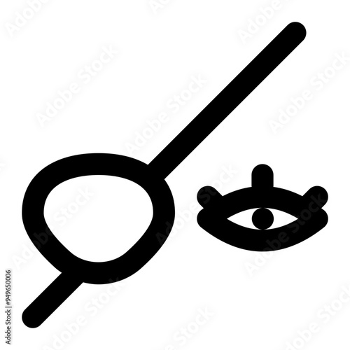 eyepad, eyepatch, eye, treatment, medical outline icon