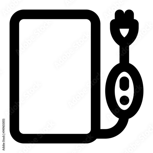 heating pad, therapy, treatment, medical, equipment outline icon
