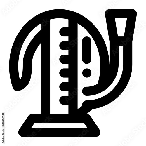 incentive spirometer, lungs, treatment, medical, equipment outline icon