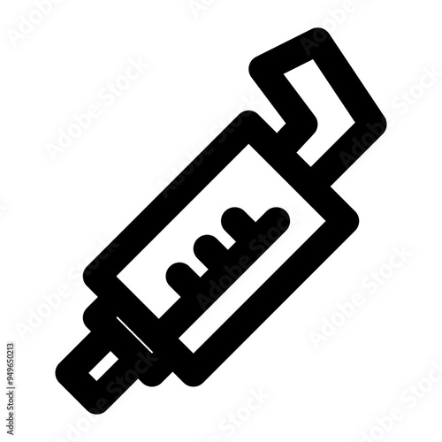 spacer, asthma, inhaler, medical, equipment outline icon