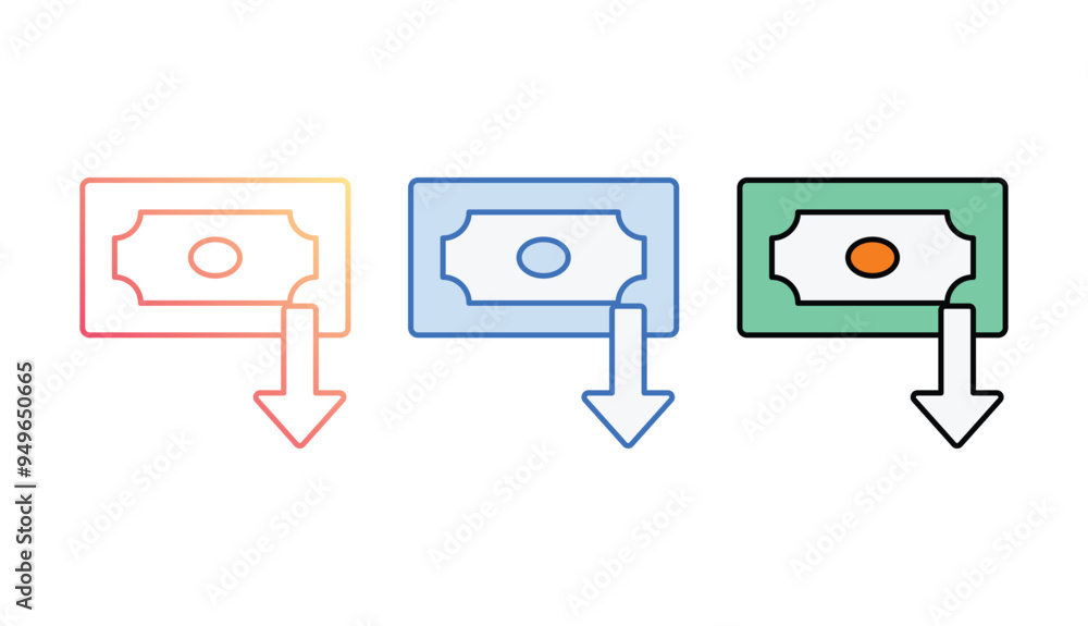 inflation icon design with white background stock illustration inflation icon design with white background stock illustration