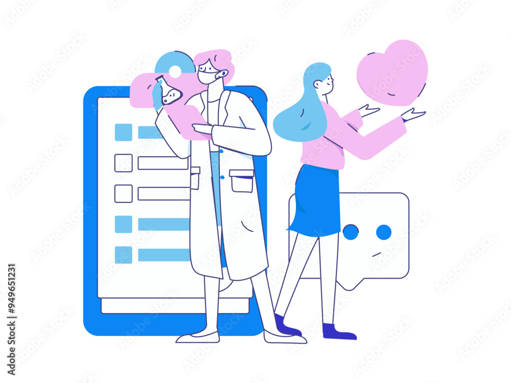 Medical characters fighting the epidemic flat vector concept operation hand drawn illustration
Medical characters fighting the epidemic flat vector concept operation hand drawn illustration