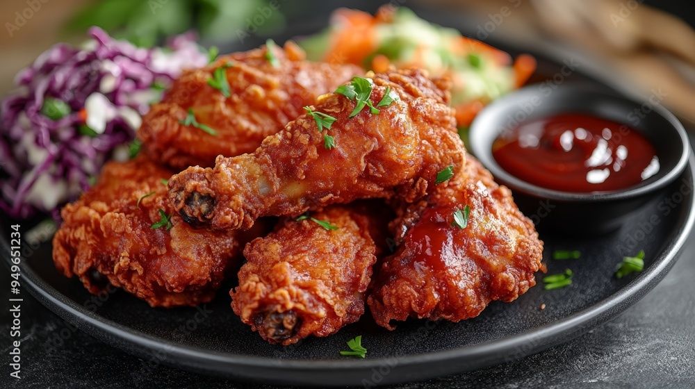 Fototapeta premium Crispy Juicy Fried Chicken