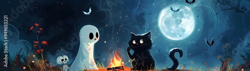 Spooky Halloween Trio of Bl...