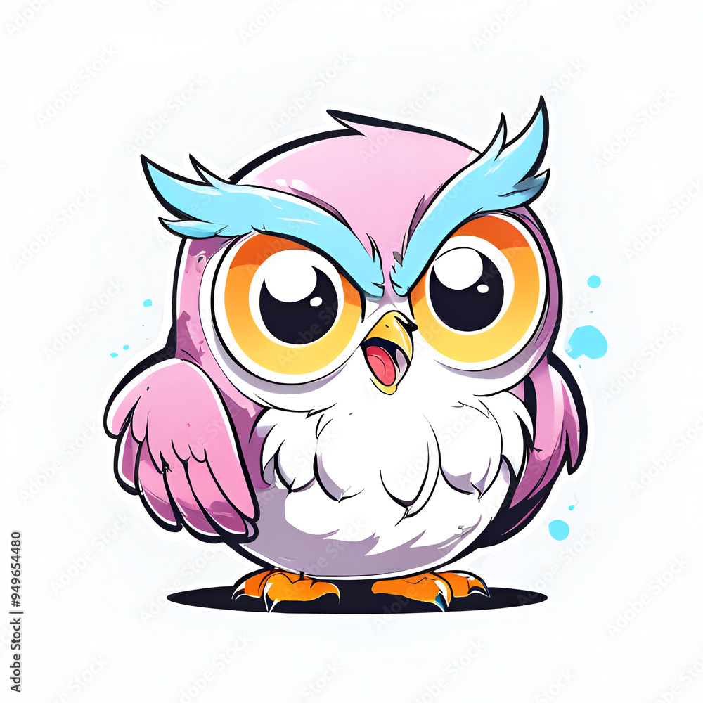 Cute Cartoon Owl Illustration Cute Cartoon Owl Illustration
