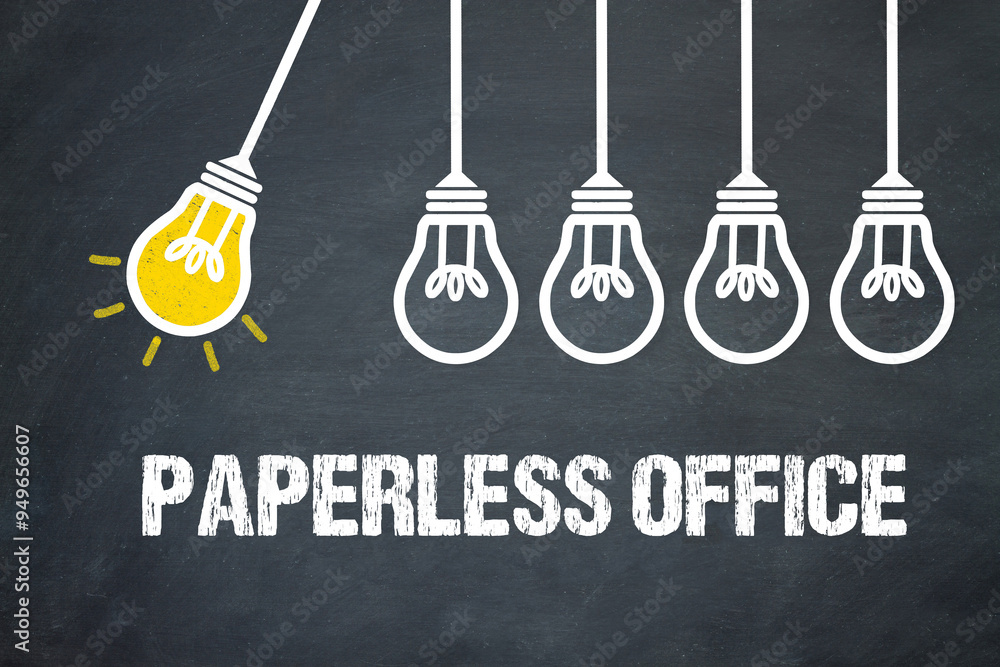 Fototapeta premium Paperless Office