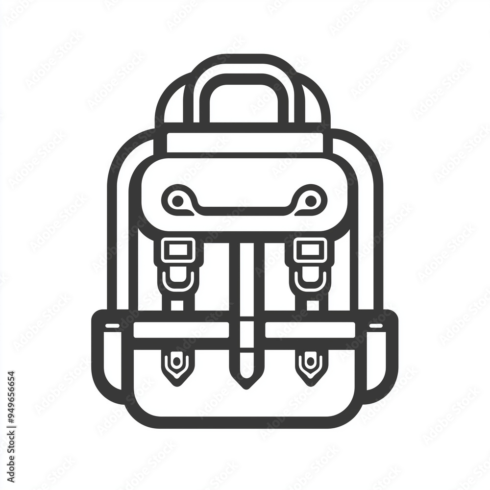 Travel Ready: Backpack Minimalist Line Art Logo Travel Ready: Backpack Minimalist Line Art Logo