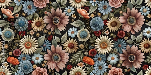 flower backgrounds abstract pattern with hand painted texture