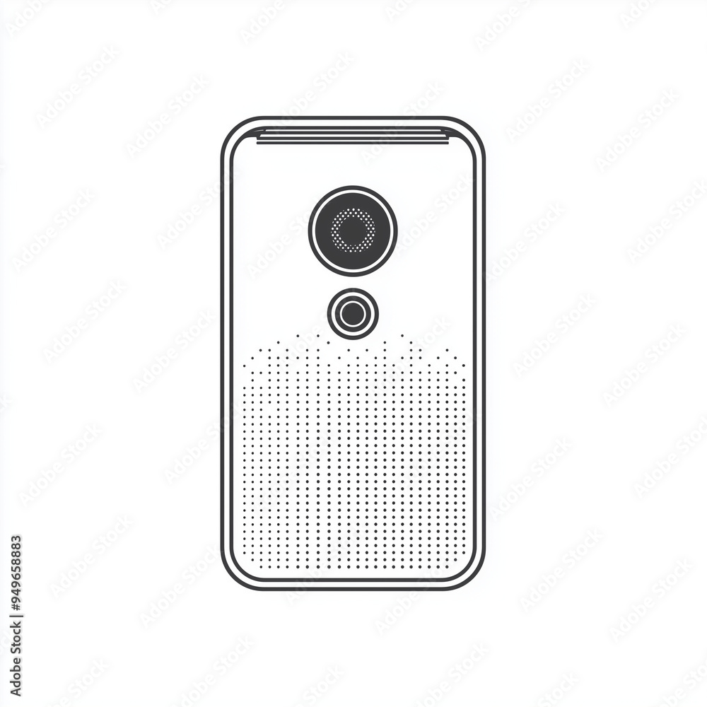 Air Purifier Simplicity: Minimalistic Line Art Design Air Purifier Simplicity: Minimalistic Line Art Design