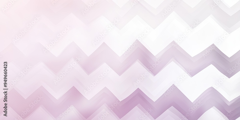 Obraz premium Subtle lavender and white zigzag pattern with a soft, blurred effect, creating a calming and soothing visual impression, high detail, minimalistic design with modern and elegant aesthetic