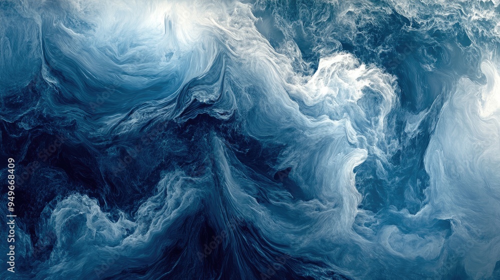 Shimmering smooth waves of a stormy sea, with flowing swirls in an abstract digital image, set against a dynamic and elegant background Shimmering smooth waves of a stormy sea, with flowing swirls in an abstract digital image, set against a dynamic and elegant background