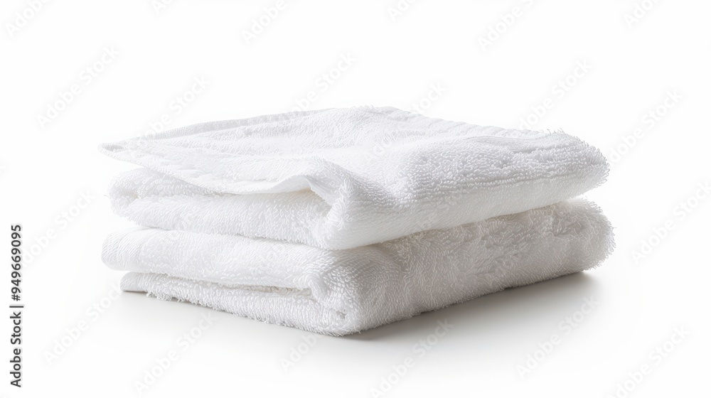 Beach Towel Isolated. Soft Cotton Towel on White Background for Bathe View Beach Towel Isolated. Soft Cotton Towel on White Background for Bathe View