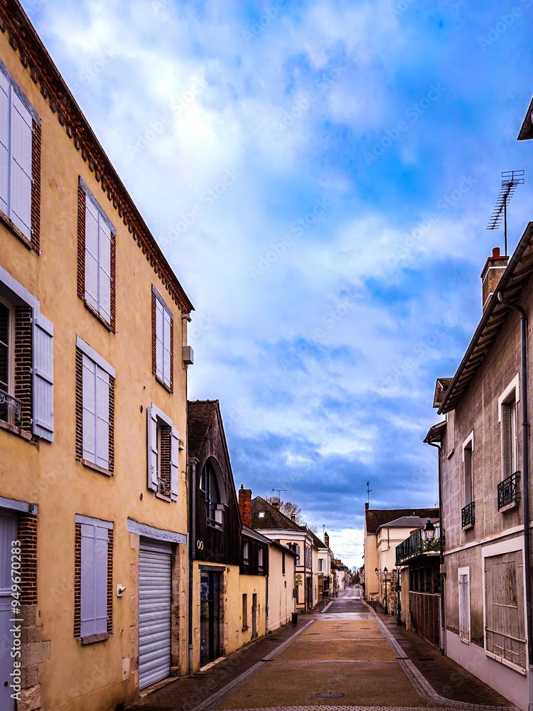 Street view of Montargis in France Street view of Montargis in France