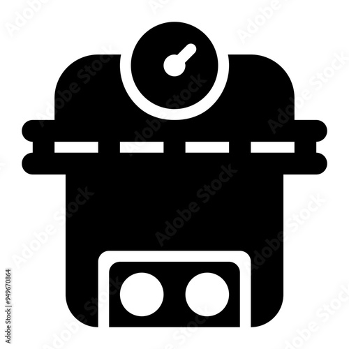 autoclave, sterilization, pressure, medical, equipment solid or glyph icon