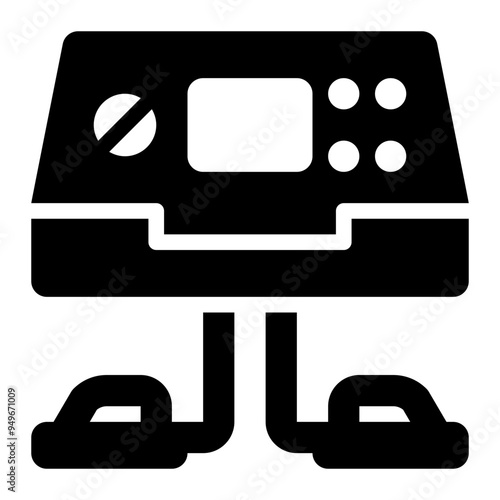 defibrillator, defibrillation, treatment, medical, equipment solid or glyph icon