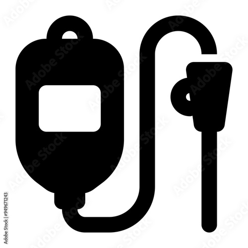 infusion, sterile, treatment, medical, equipment solid or glyph icon