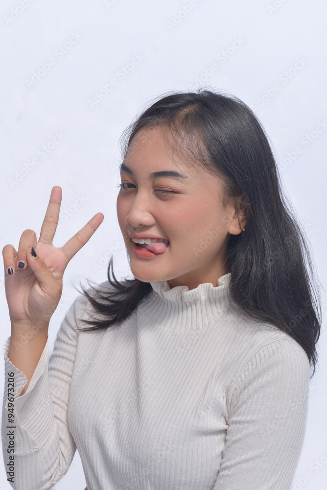 Young Asian Woman Poses and Face Expressions Young Asian Woman Poses and Face Expressions
