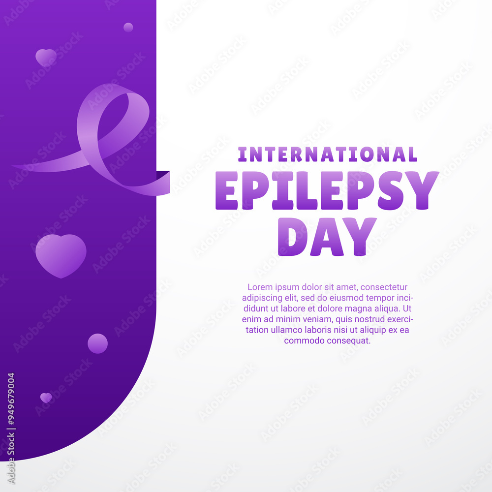 Fototapeta premium World Epilepsy Day Design Background