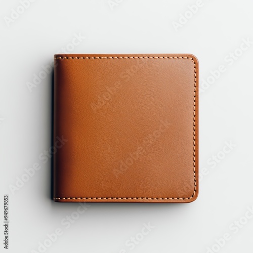 Wallet logo mockup with customizable elements, focus on branding and clear design